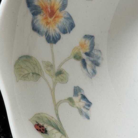Lenox Butterfly Meadow Porcelain Floral Soup Bowl  7" - Picture 4 of 8